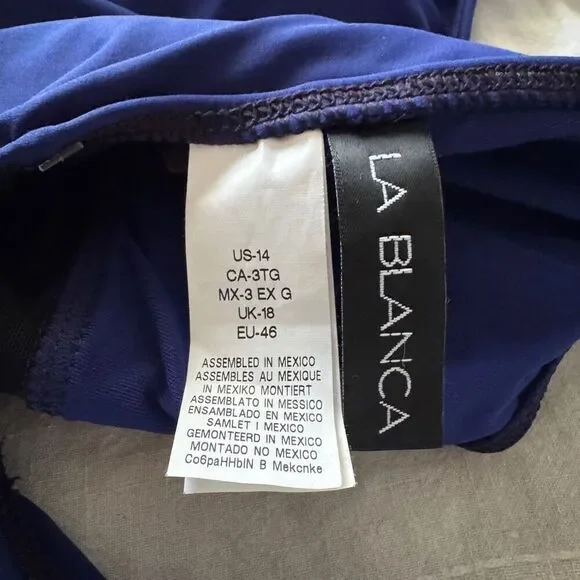 La Blanca 30th Anniversary 80’s 2-Button One Piece Bathing Suit 14 - Picture 6 of 9